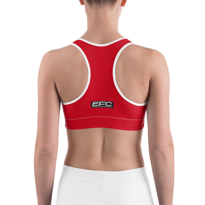 EFC Red Sports bra