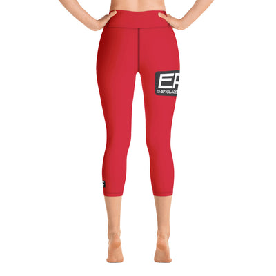 EFC Red Yoga Capri Leggings