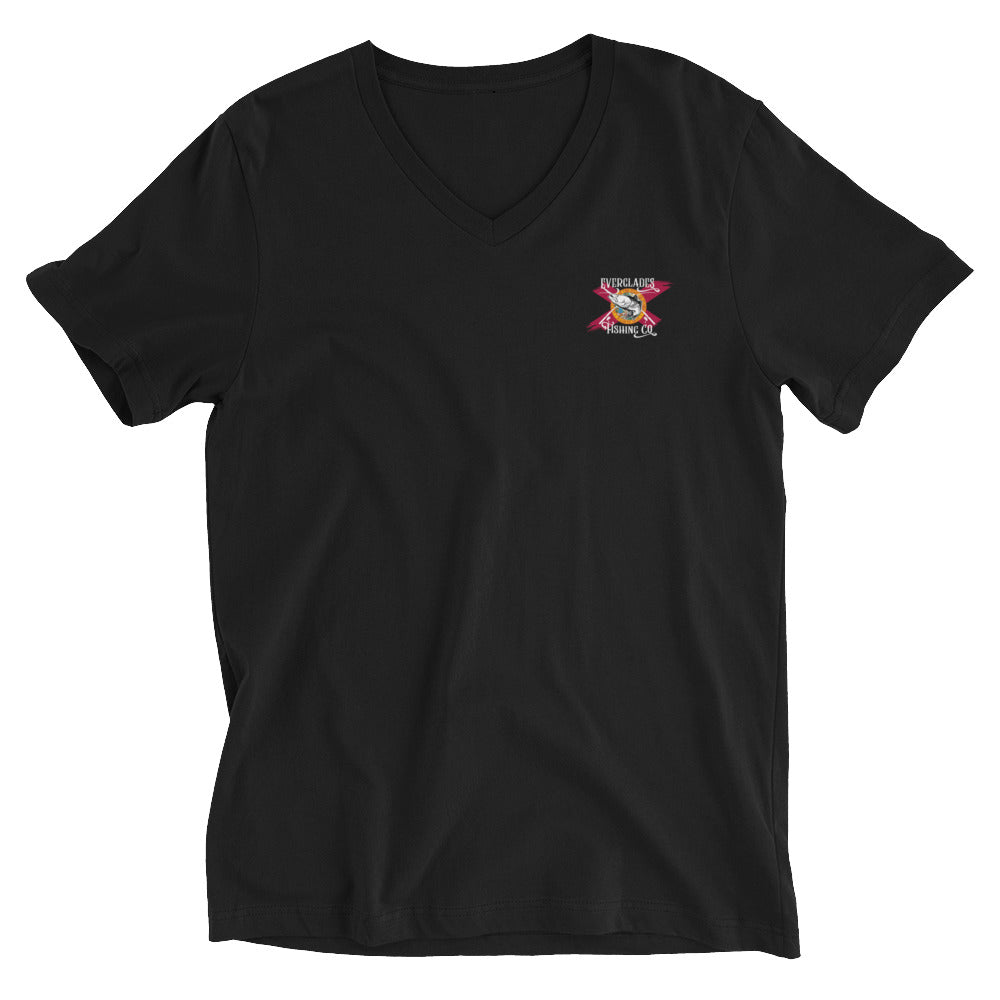 Flag Short Sleeve V-Neck T-Shirt
