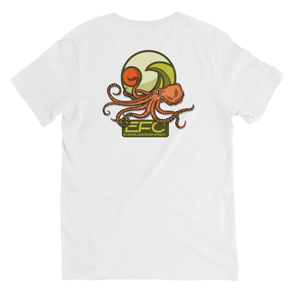 Octopus Short Sleeve V-Neck T-Shirt