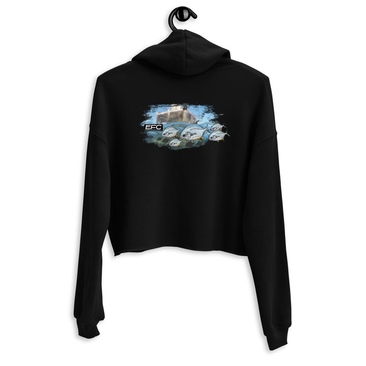 Permit fish Crop Hoodie