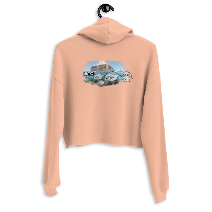 Permit fish Crop Hoodie