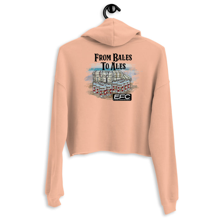 From Bales to Ales Crop Hoodie