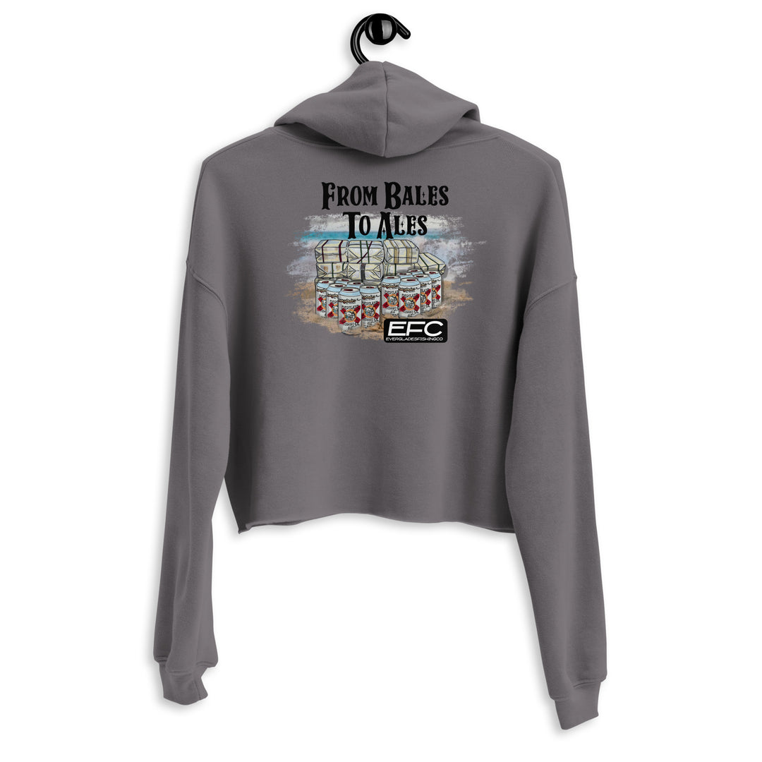 From Bales to Ales Crop Hoodie
