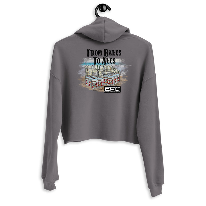 From Bales to Ales Crop Hoodie